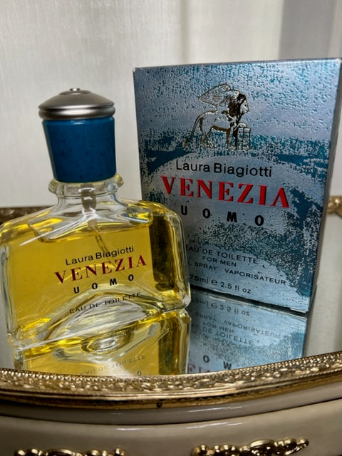 Venezia Uomo Laura Biagiotti edt 75 ml. Rare original 1995.