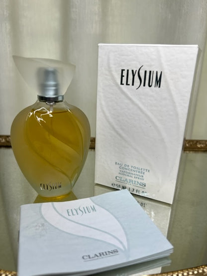 Elysium Clarins edt concentrée 50 ml. Rare, vintage 1993. Flacon scellé
