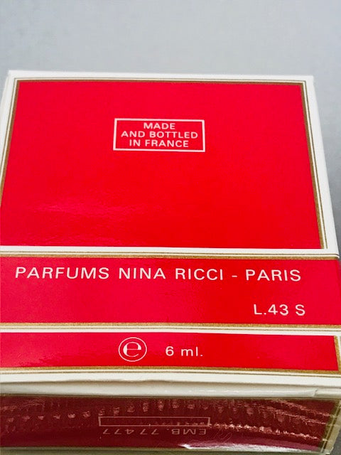 Farouche Nina Ricci pur parfum 6 ml. Rare original années 1970