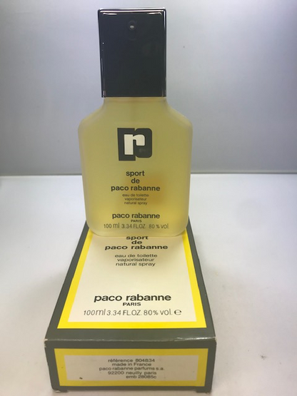 Sport de Paco Rabanne eau de toilette 100 ml. Rare, vintage. Scellé