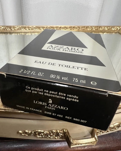 Azzaro Pour Homme edt 75 ml. Vintage 1980s. Sealed