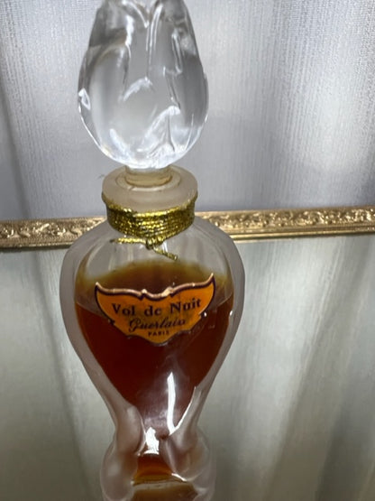 Vol de Nuit Guerlain estratto 15 ml. Vintage 1960. Bottiglia sigillata. Scatola senza