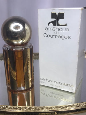 Amerique de Courreges parfum de toilette 2 oz (57 ml). Rare, vintage 1974 original. Best condition