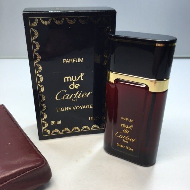 Must de Cartier pure parfum 30 ml. Rare, vintage first edition. Box without