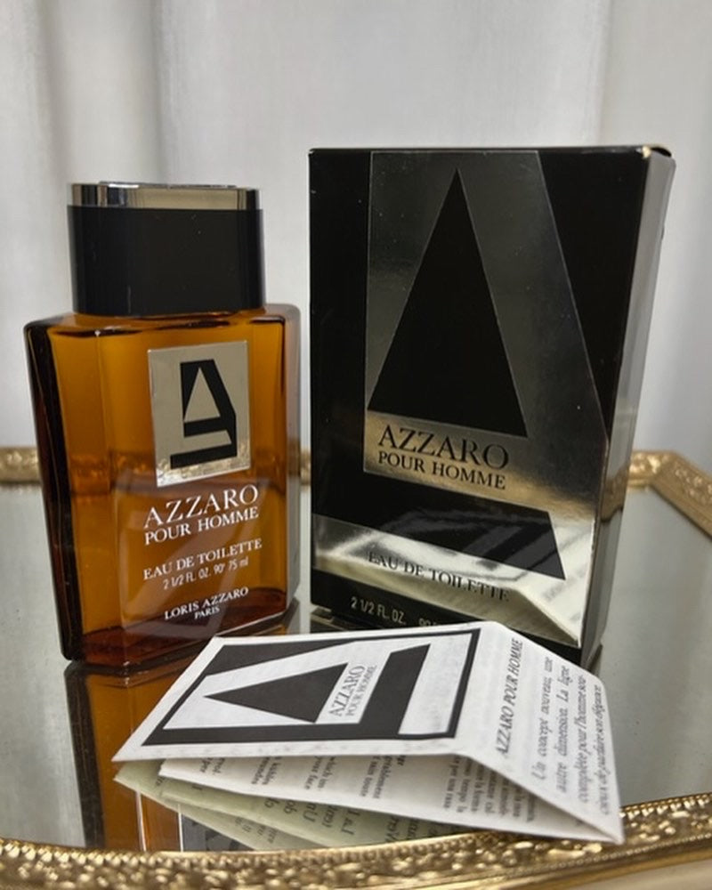 Azzaro Pour Homme edt 75 ml. Vintage 1980s. Sealed