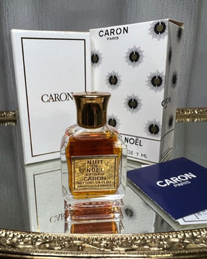 Nuit de Noel Caron extrait 7 ml. Vintage 1970. Sealed bottle.