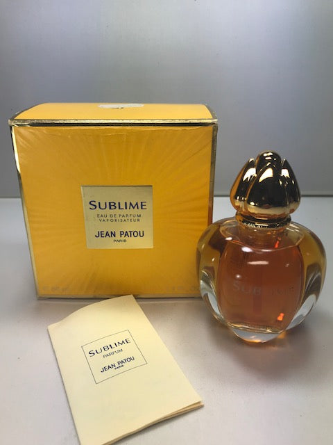 Sublime Jean Patou eau de parfum 50 ml. Rare vintage first 