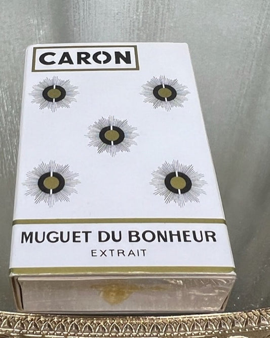 Caron Muguet du Bonheur extrait 7 ml. Vintage 1970 sealed bottle