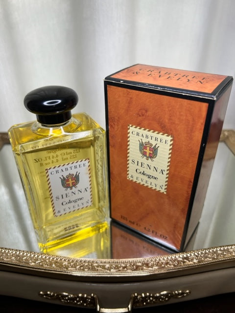 Sienna Crabtree & Evelyn eau de Cologne 125 ml. Rare, millésime 1991. Flacon scellé