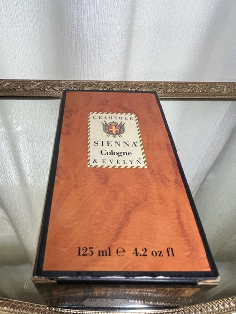 Sienna Crabtree & Evelyn eau de Cologne 125 ml. Rare, millésime 1991. Flacon scellé
