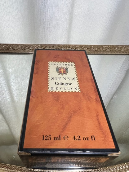 Sienna Crabtree & Evelyn eau de Cologne 125 ml. Rare, millésime 1991. Flacon scellé