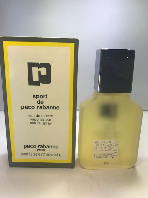 Sport de Paco Rabanne eau de toilette 100 ml. Rare, vintage. Scellé