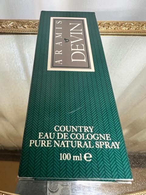 Devin Aramis country edc 100 ml. Rare vintage original première édition