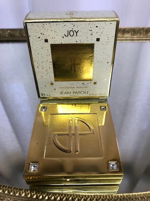 Joy Jean Patou poudree parfum 4 g gold case. Rare, vintage. Sealed