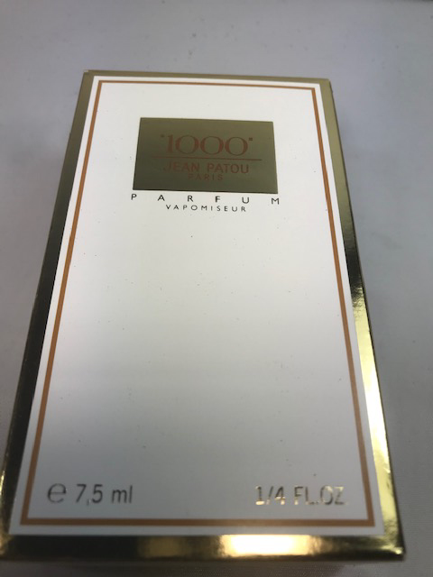 Jean Patou 1000 pur parfum 7,5 ml. Rare, vintage. Scellé.