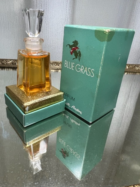 Blue Grass Elizabeth Arden extrait 6,5 ml Vintage 1960. Flacon scellé.
