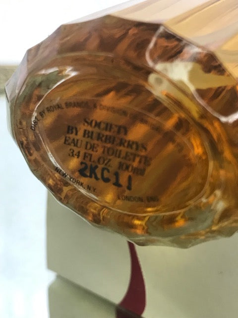 Society Burberry’s eau de parfum 100 ml. Rare, vintage années 1990