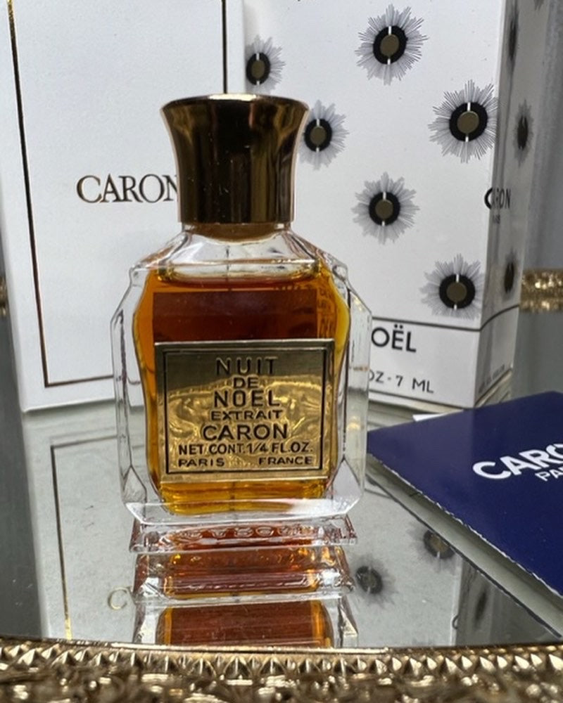 Nuit de Noel Caron extrait 7 ml. Vintage 1970. Sealed bottle.