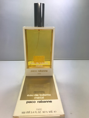 Metal Paco Rabanne eau de toilette 100 ml. Rare, vintage. Sealed