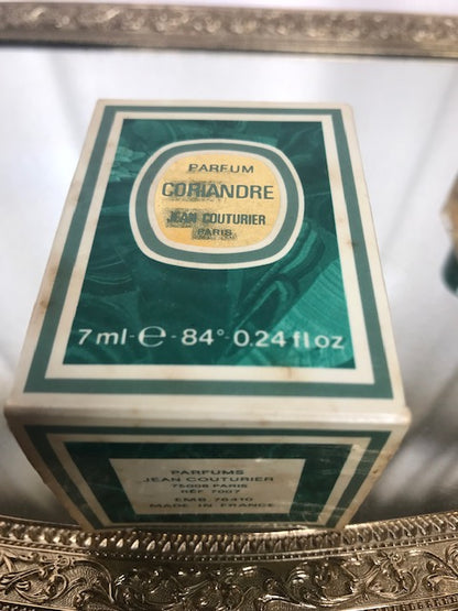 Coriandre Jean Couturier puro profumo 7 ml. Raro, originale 1974.