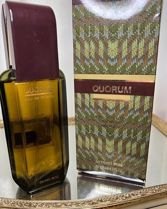 Antonio Puig Quorum edt 125 ml. Vintage 1986. Sealed bottle