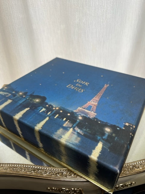 Soir de Paris Bourjois coffret parfum extrait 15 ml et edc 50 ml. Vintage années 50.