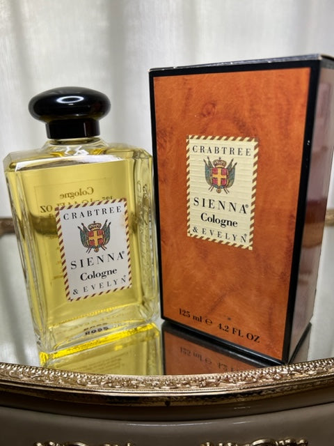 Sienna Crabtree & Evelyn eau de Cologne 125 ml. Rare, millésime 1991. Flacon scellé