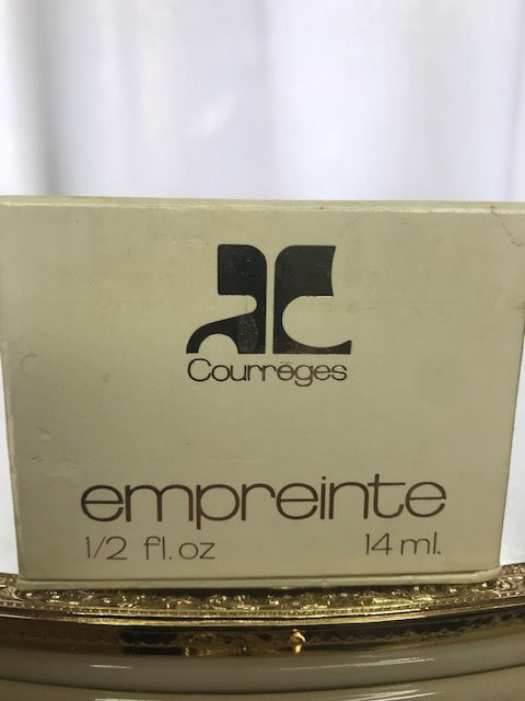 Courrèges Empreinte pur parfum 14 ml. Rare, flacon vintage 1970 plein/scellé.