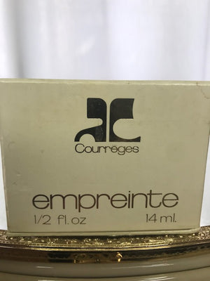 Courreges Empreinte pure parfum 14 ml. Rare, vintage 1970 full/sealed bottle.