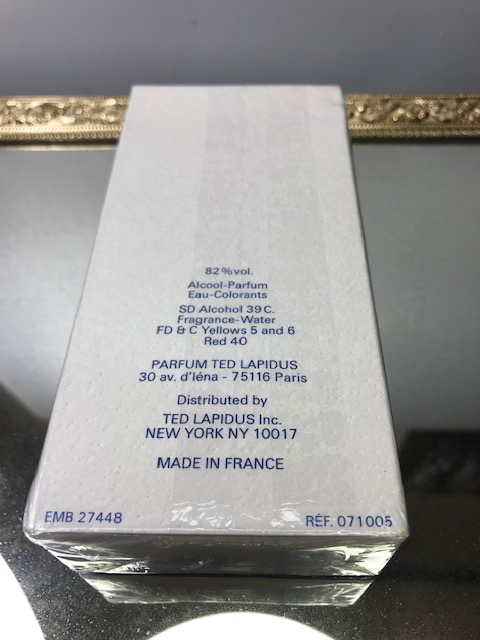 Ted Lapidus Creation edt 30 ml. Rare, première édition originale. Scellé