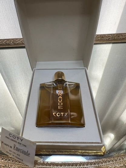 Emeraude Coty pur parfum 15 ml. Rare, vintage 1960. Flacon scellé