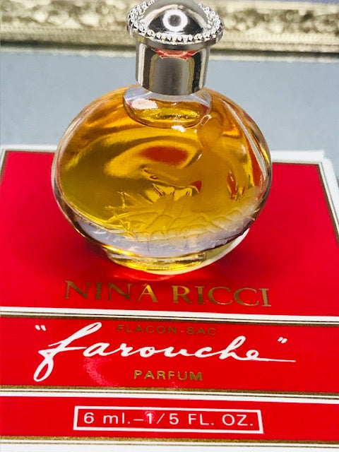 Farouche Nina Ricci pure parfum 6 ml. Rare original 1970s