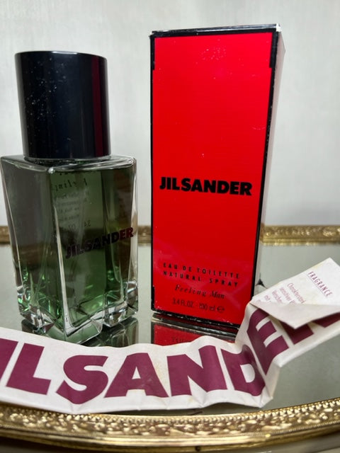 Feeling Man Jil Sander edt 100 ml. Rare, vintage first edition Germany.