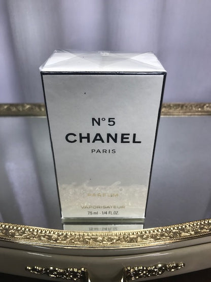 Chanel No 5 pure parfum 7,5 ml. Vintage 1980. Sealed