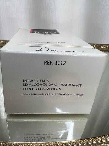 Dana Tabu pur parfum 15 ml. Rare, vintage 1970. Flacon scellé
