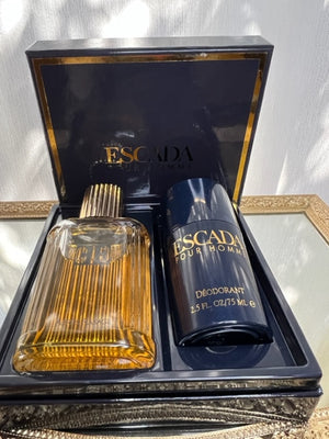 Escada pour Homme Escada Parfums set. Vintage 1993 edition. Sealed bottles