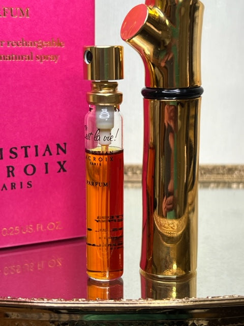 C'est La Vie Christian Lacroix pur parfum 7,5 ml. Édition originale vintage 1990