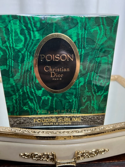 Poison Dior parfum poudre sublime (poudre corporelle) 200 g. Vintage 1989. Scellée. Luxueuse