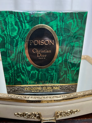 Poison Dior perfume poudre sublime (dusting powder) 200 g. Vintage 1989. Sealed. Luxurious