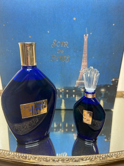 Soir de Paris Bourjois coffret parfum extrait 15 ml et edc 50 ml. Vintage années 50.