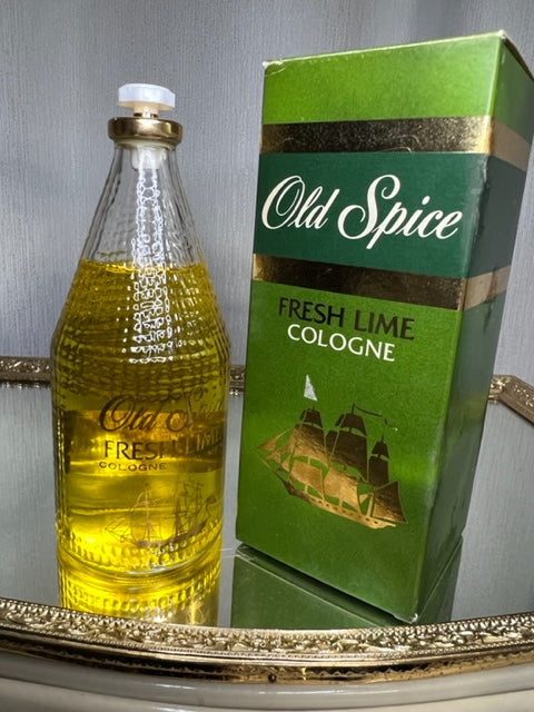 Old Spice Fresh Lime cologne 140 ml. Extremely rare 1980s. Shulton Sealed bottle