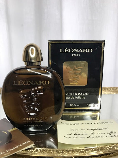 Leonard Pour Homme eau de toilette 100 ml. Original années 1980. Scellé