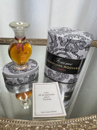 Femme Rochas pure parfum 7,5 ml. Vintage 1970. Sealed bottle