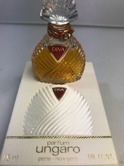 Diva Ungaro extrait de parfum 7,5 ml. Rare, vintage. Scellé