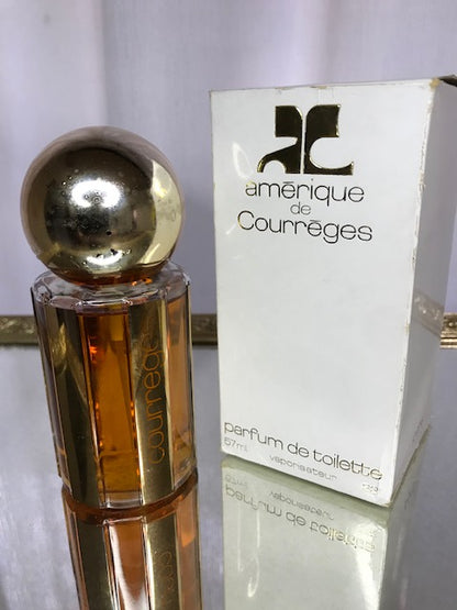 Amerique de Courrèges parfum de toilette 2 oz (57 ml). Rare, original vintage 1974. Excellent état