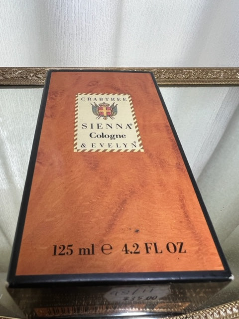 Sienna Crabtree & Evelyn eau de Cologne 125 ml. Rare, millésime 1991. Flacon scellé
