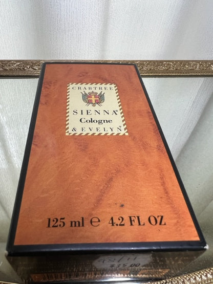 Sienna Crabtree & Evelyn eau de Cologne 125 ml. Rare, millésime 1991. Flacon scellé