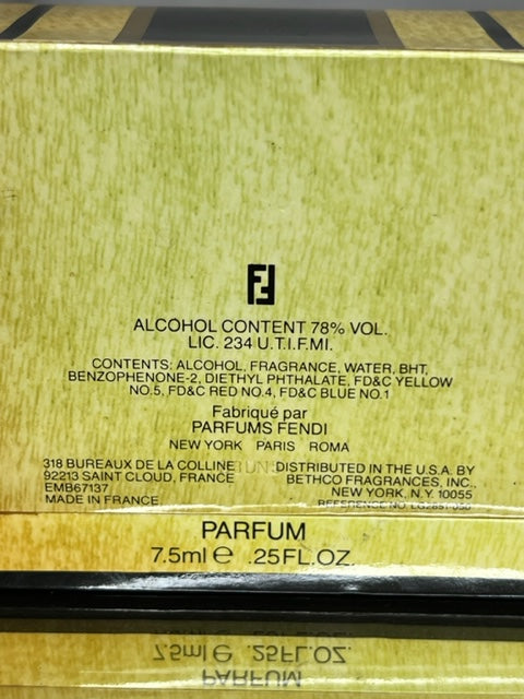 Fendi Fendi puro profumo 7,5 ml. Vintage 1985. Flacone sigillato