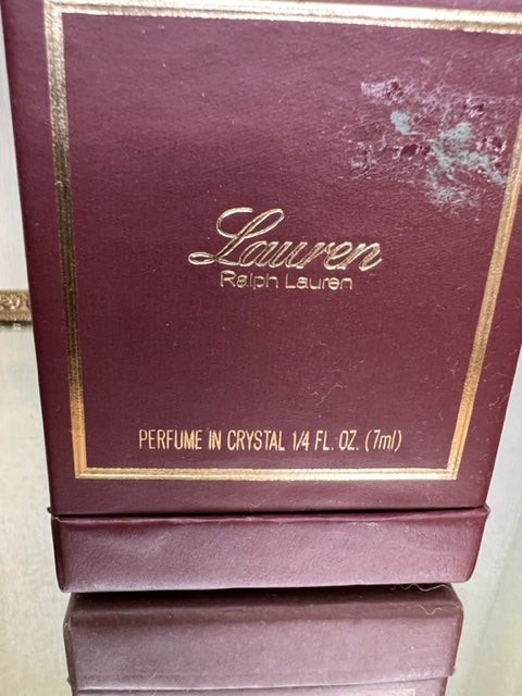 Lauren Ralph Lauren extrait 7,5 ml. Flacon en cristal. Original 1978. Scellé