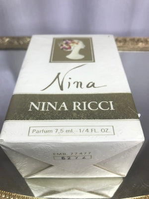 Nina (1987) Nina Ricci pure parfum 7,5 ml. Rare, original 1987 edition. Sealed